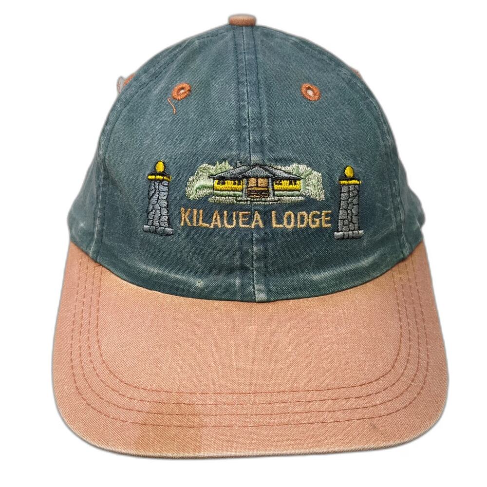 Sportcap Green Orange Baseball Cap One Size Kilauea Lodge Hawaii Two Tone Hat